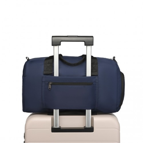 Waterproof Sports and Gym Bag With Shoe Compartment (Navy)