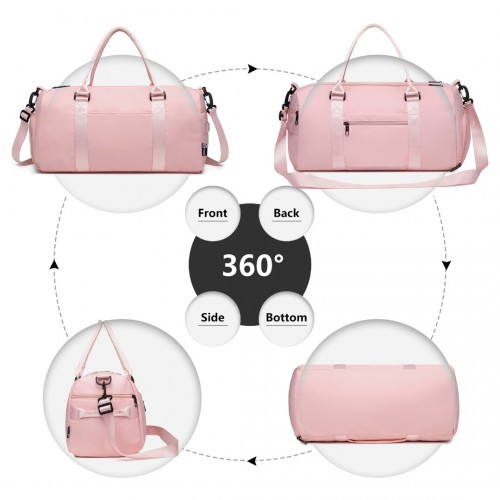 Waterproof Gym bag Carry On Weekend Bag - Pink