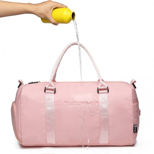 Waterproof Gym bag Carry On Weekend Bag - Pink