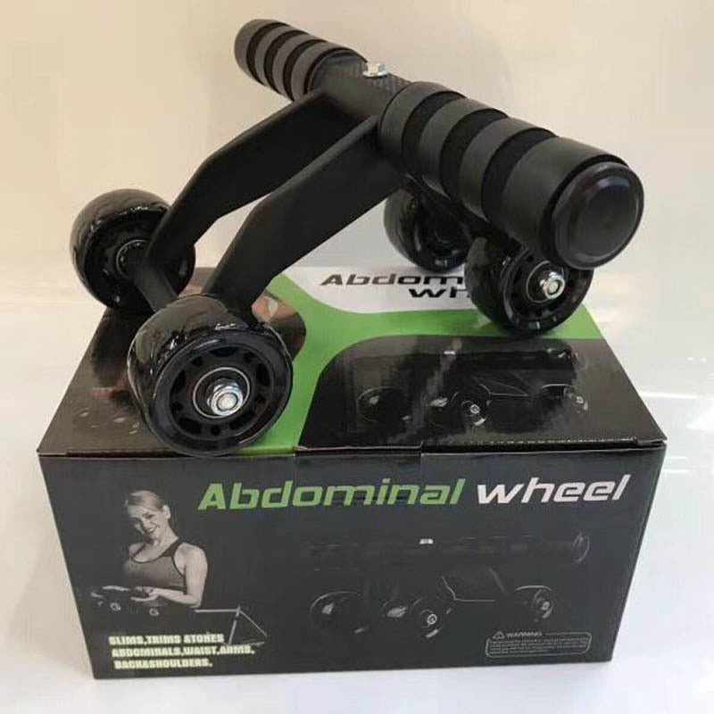 New Design Foldable 4 Wheel Exercise Wheel - Ab Workout Kit