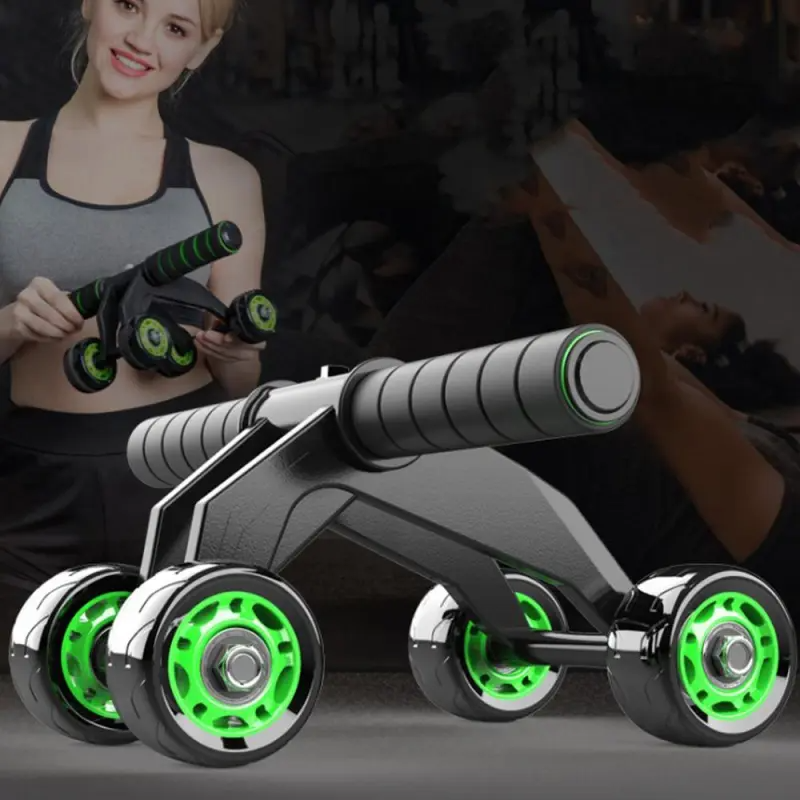 New Design Foldable 4 Wheel Exercise Wheel - Ab Workout Kit