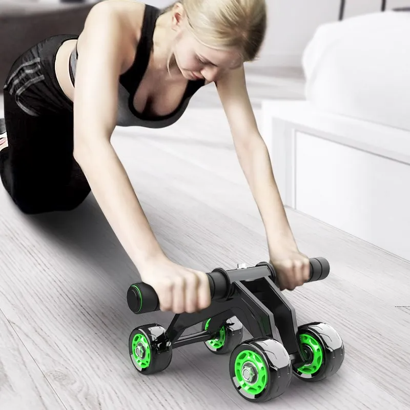 New Design Foldable 4 Wheel Exercise Wheel - Ab Workout Kit