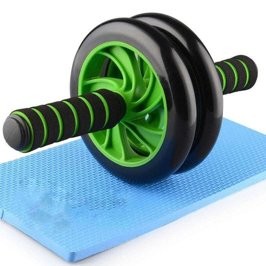 Abdominal Exercise Roller  with Foam Handles - Includes Extra Thick Knee Pad