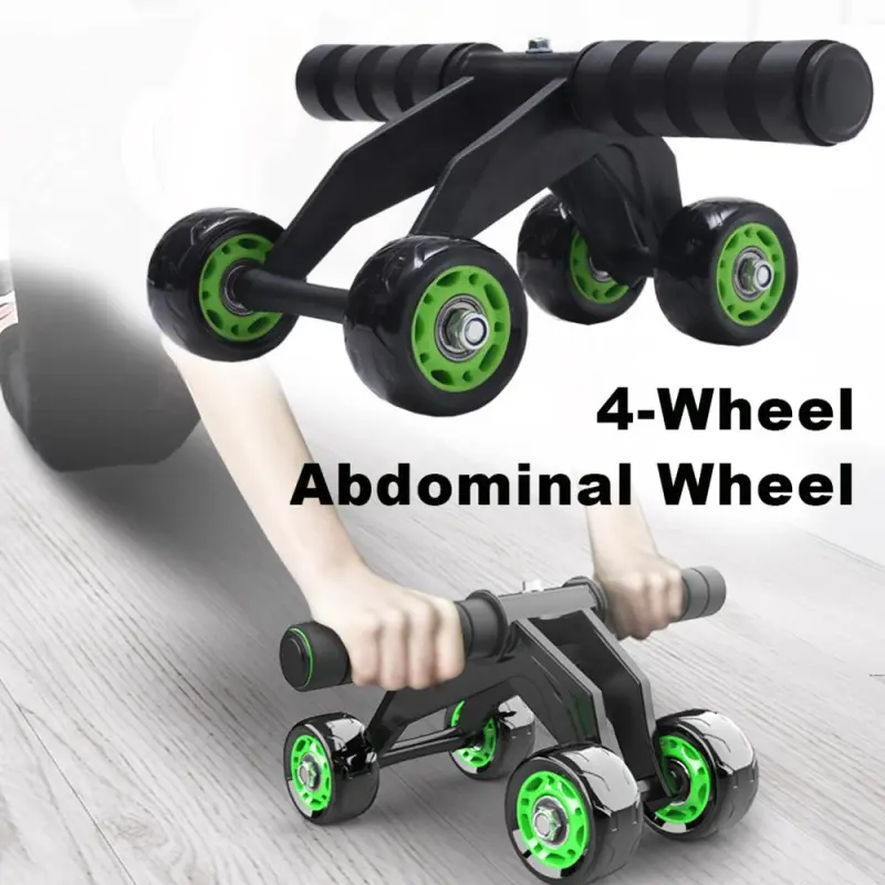 New Design Foldable 4 Wheel Exercise Wheel - Ab Workout Kit